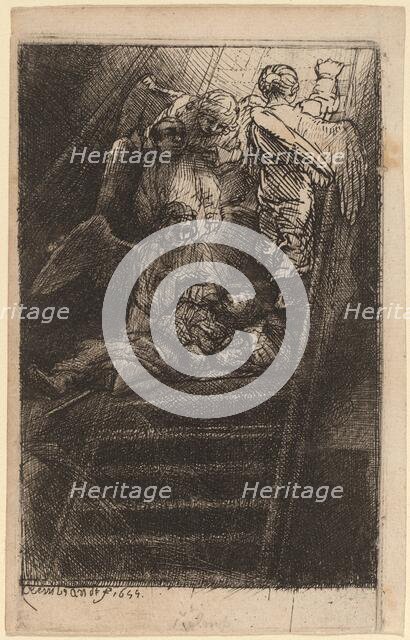 Jacob's Ladder, 1655. Creator: Rembrandt Harmensz van Rijn.