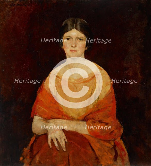 Young Woman in Yellow, about 1922. Creator: Charles Webster Hawthorne.