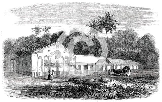 Journey to Gold-Washings in Venezuela - Monastery and Church of Guacipati, 1850. Creator: Unknown.