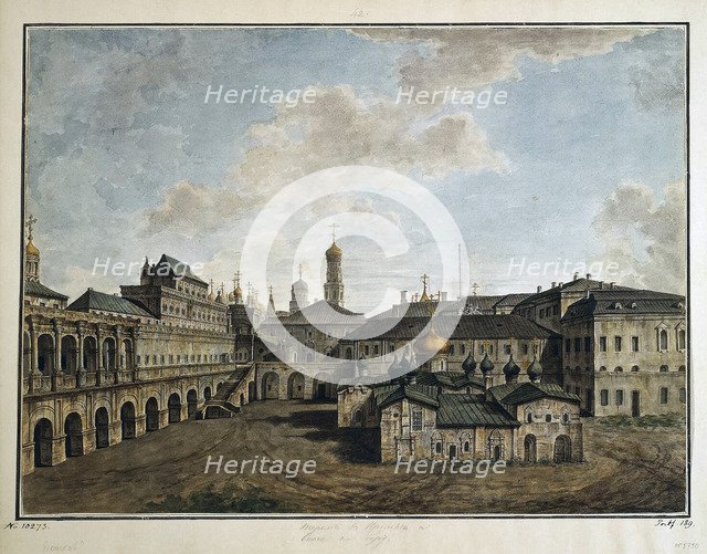 View of the Terem Palace in Moscow, 1800-1810.  Creator: Alexeyev, Fyodor Yakovlevich (1753-1824).