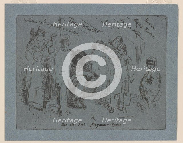 Title page of the "French Set", 1858. Creator: James Abbott McNeill Whistler.