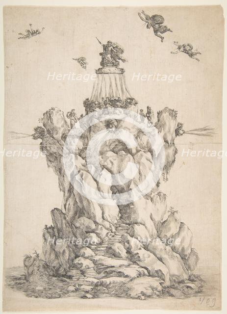 The Rock of Aeolus, 1652. Creator: Stefano della Bella.