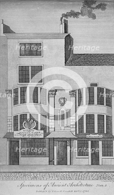 View of buildings in Leadenhall Street, City of London, 1790. Artist: William Darton & Co