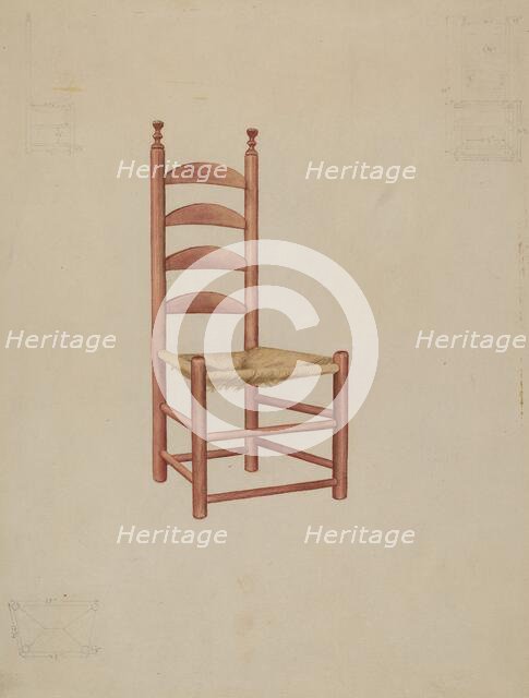 Chair, c. 1936. Creator: Samuel O. Klein.