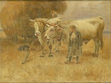 Sketch for The Harvesters, 1907. Creator: Herman Hartwich.