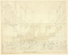 Study for Whitehall Chapel, from Microcosm of London, c. 1809. Creator: Augustus Charles Pugin.