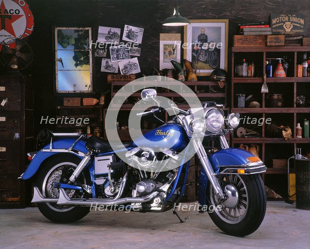 1975 Harley Davidson FLH Artist: Unknown.