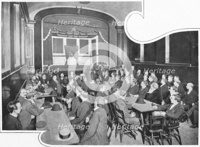 A discussion at the Eleusis Club, London, c1903 (1903). Artist: Unknown.