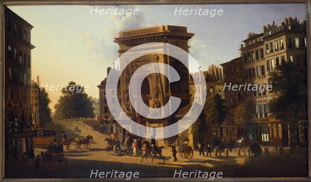 Porte Saint-Denis, 2nd arrondissement, between 1810 and 1830. Creator: Alexandre Pau de Saint-Martin.