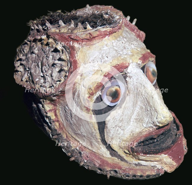 Skull of a dead Rain-Maker from New Ireland. Artist: Unknown