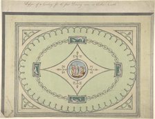 Design for a Ceiling for the First Drawing Room at Culzean Castle, Ayrshire, 1779-82. Creator: Robert Adam.