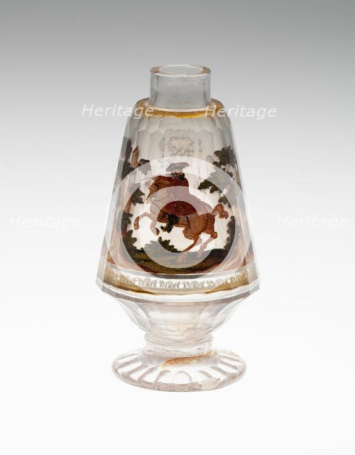 Bottle, Bohemia, c. 1725. Creator: Bohemia Glass.