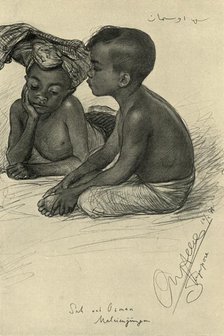 Sah and Osman, Malayan boys, Singapore, 1898. Creator: Christian Wilhelm Allers.