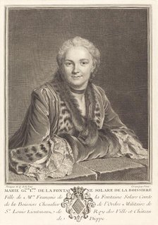 Marie Gallelise de la Fontaine. Creator: Louis Michel Petit.
