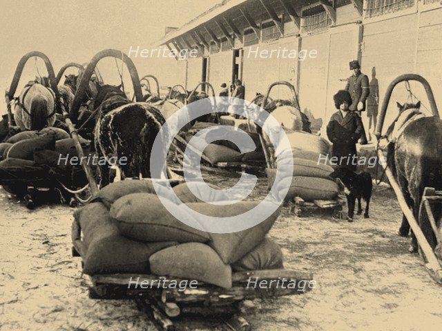 The food brigade (Prodotryad) in Siberia, 1920.