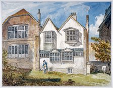 View of St Olave's School, Tooley Street, Bermondsey, London, c1820.         Artist: Anon