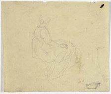 Woman Sitting, n.d. Creator: William Henry Pyne.