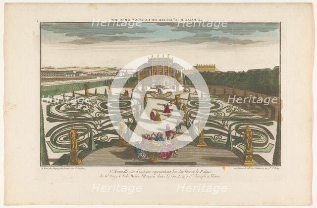 View of the garden and the palace of an officer of the Queen of Hungary in a suburb..., 1735-1805. Creator: Unknown.