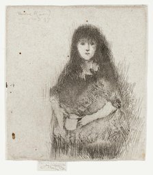Portrait of a Little Spanish Girl, 1887. Creator: Theodore Roussel.