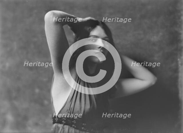 Miss Madrienne La Barre, portrait photograph, 1918 May 21. Creator: Arnold Genthe.