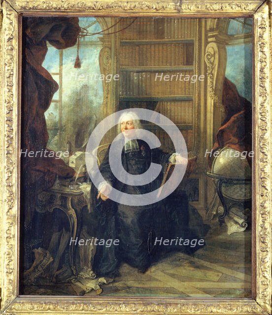 Portrait thought to be of Father Jean-Antoine Nollet (1700-1770), c1740. Creator: Jacques de Lajoue II.