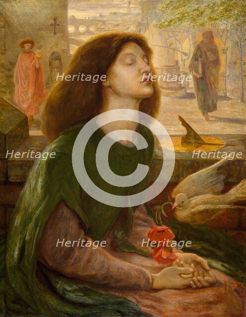 Beata Beatrix, 1877. Creators: Dante Gabriel Rossetti, Ford Madox Brown.
