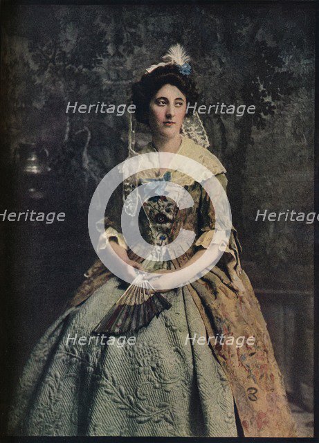 'A Dress of the early 18th century, with a fine example of quilted petticoat', c1913. Artist: Unknown.