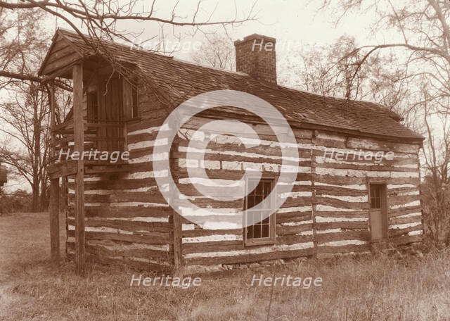 Quickmore Log Cabin, Amherst County, Virginia, 1935. Creator: Frances Benjamin Johnston.