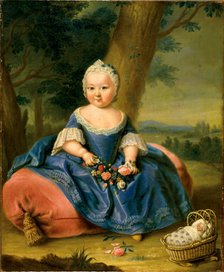 Maria Theresa as a three-year-old girl, ca 1720.