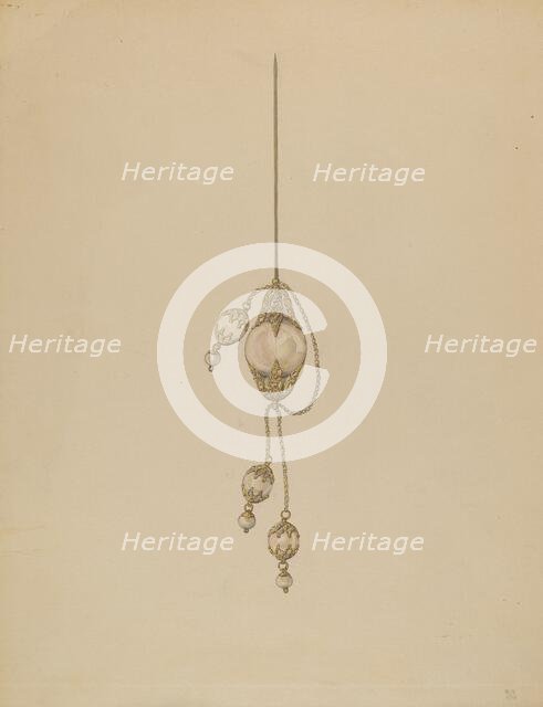 Hair Ornament, c. 1937. Creator: Melita Hofmann.