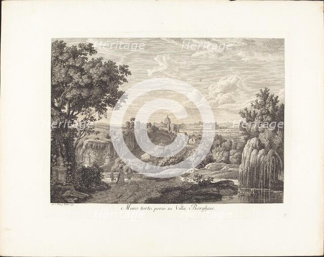 Muro torto, preso in villa Borghese, 1792. Creator: Albert Christoph Dies.