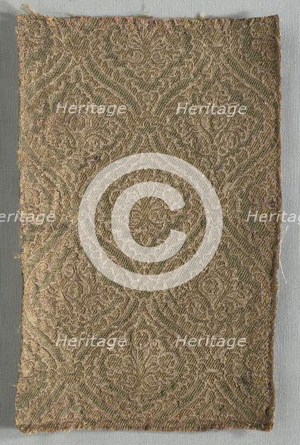 Two Brocaded Fragments, late 1500s. Creator: Unknown.