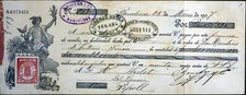 Business papers, change instalment contract from 1907.
