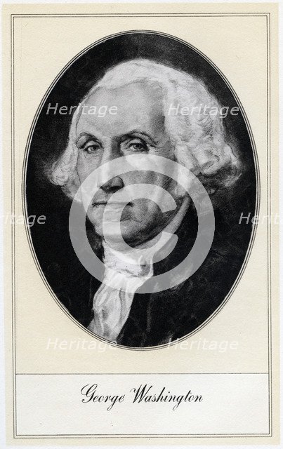 George Washington, the first President of the United States, (early 20th century).Artist: Gordon Ross