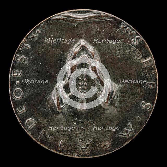 Two Forearms Joined in Prayer [reverse], c. 1495/1496. Creator: Sperandio Savelli.