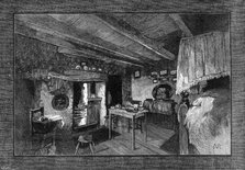 The Century of George Stephenson: the room in which Stephenson was born at Street House, Wylam, 1881 Creator: William James Palmer.