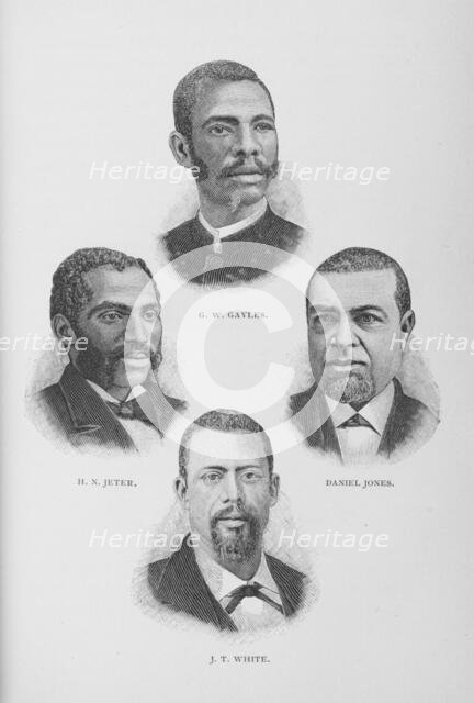 G. W. Gayles, H. N. Jeter, Daniel Jones, J. T. White, 1887. Creator: Unknown.
