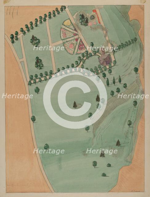 Eliza B. Jumel Estate, c. 1936. Creator: Virginia Richards.