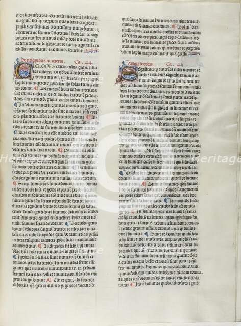 Folio Fourteen from Burchard of Sion's De locis ac mirabilibus mundi, or an Illuminated..., c. 1460. Creator: Burchard of Mount Sion.