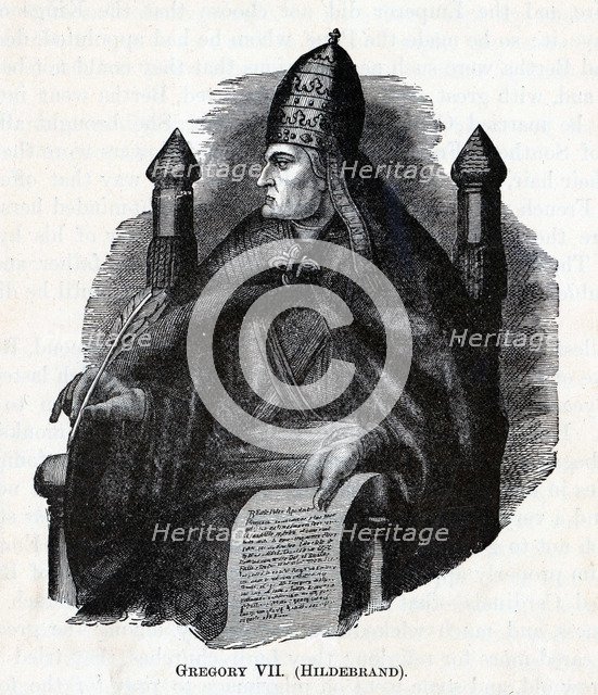 Gregory VII (Hildebrand), 1882. Artist: Anonymous  