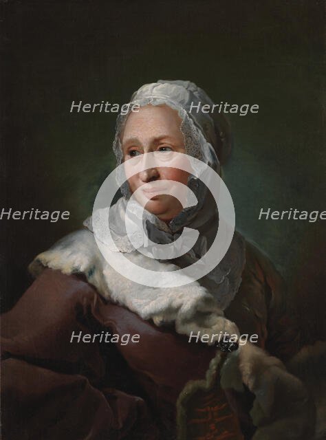 Portrait of Elisabeth Marie Fabritius, née d'Abbestée, 1752. Creator: Carl Gustaf Pilo.