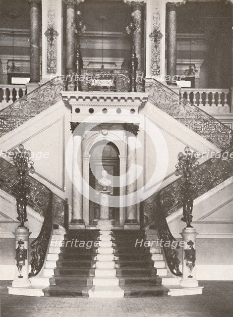'The National Library staircase', 1914. Artist: Unknown.