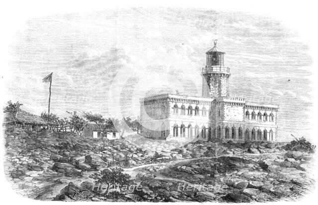 Lighthouse on Kennery Island, near Bombay, 1868. Creator: Unknown.