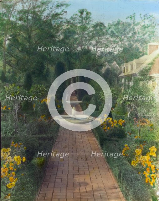 "The Causeway," James Parmelee house, 3100 Macomb Street, Washington, D.C., 1919. Creator: Frances Benjamin Johnston.