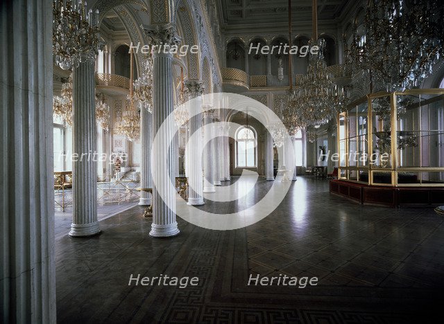 'The Pavilion Hall of the Small Hermitage', 1850-1858.  Artist: Andrei Ivanovich Stakenschneider