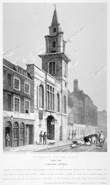 Church of St Vedast Foster Lane, City of London, 1814.                                           Artist: Samuel Rawle