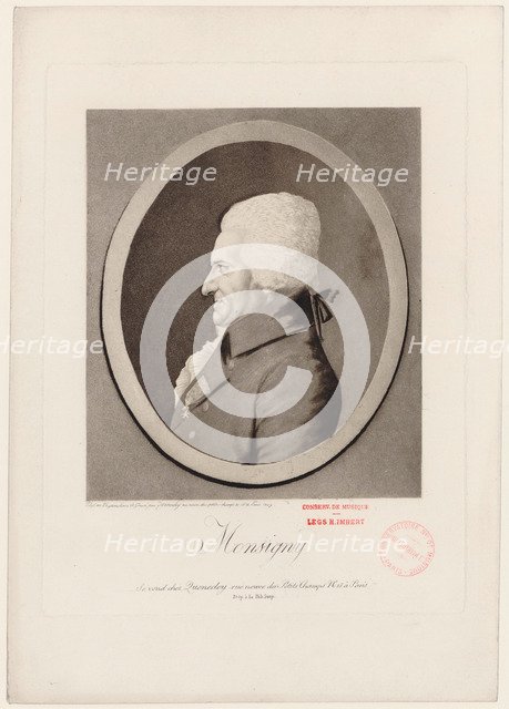 Portrait of the composer Pierre-Alexandre Monsigny (1729-1817).