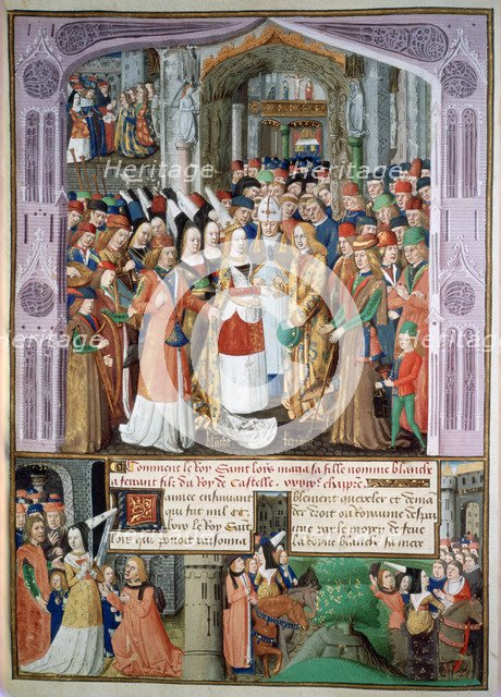The marriage of Blanche and Fernando, 1269, (15th century). Artist: Unknown