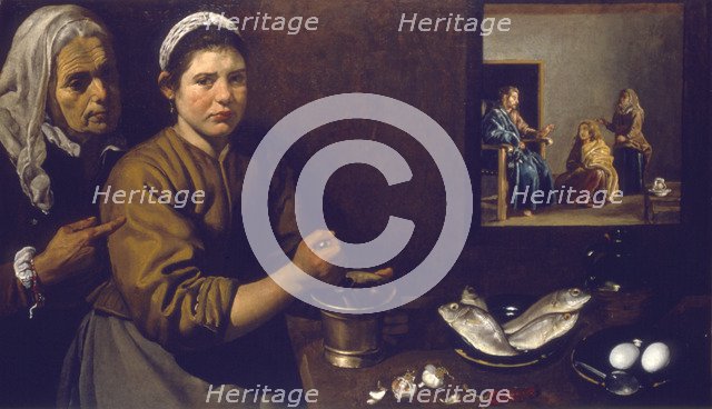 'Christ in the house of Mary and Martha', c1618-1622 Artist: Diego Velasquez