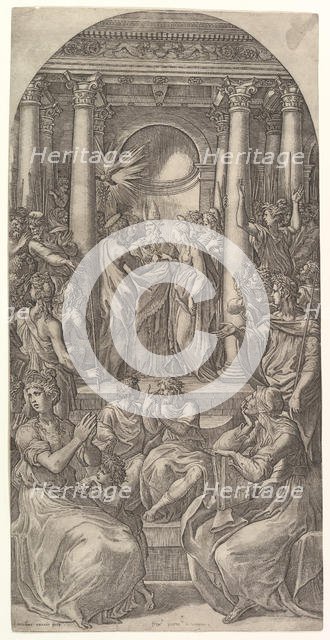 The Marriage of the Virgin, ca. 1525. Creator: Giovanni Jacopo Caraglio.